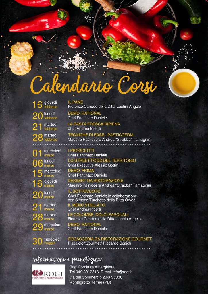 Corsi organizzati da Rogi Forniture Alberghiere Montegrotto Terme Padova